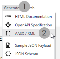 Generate AASX/XML