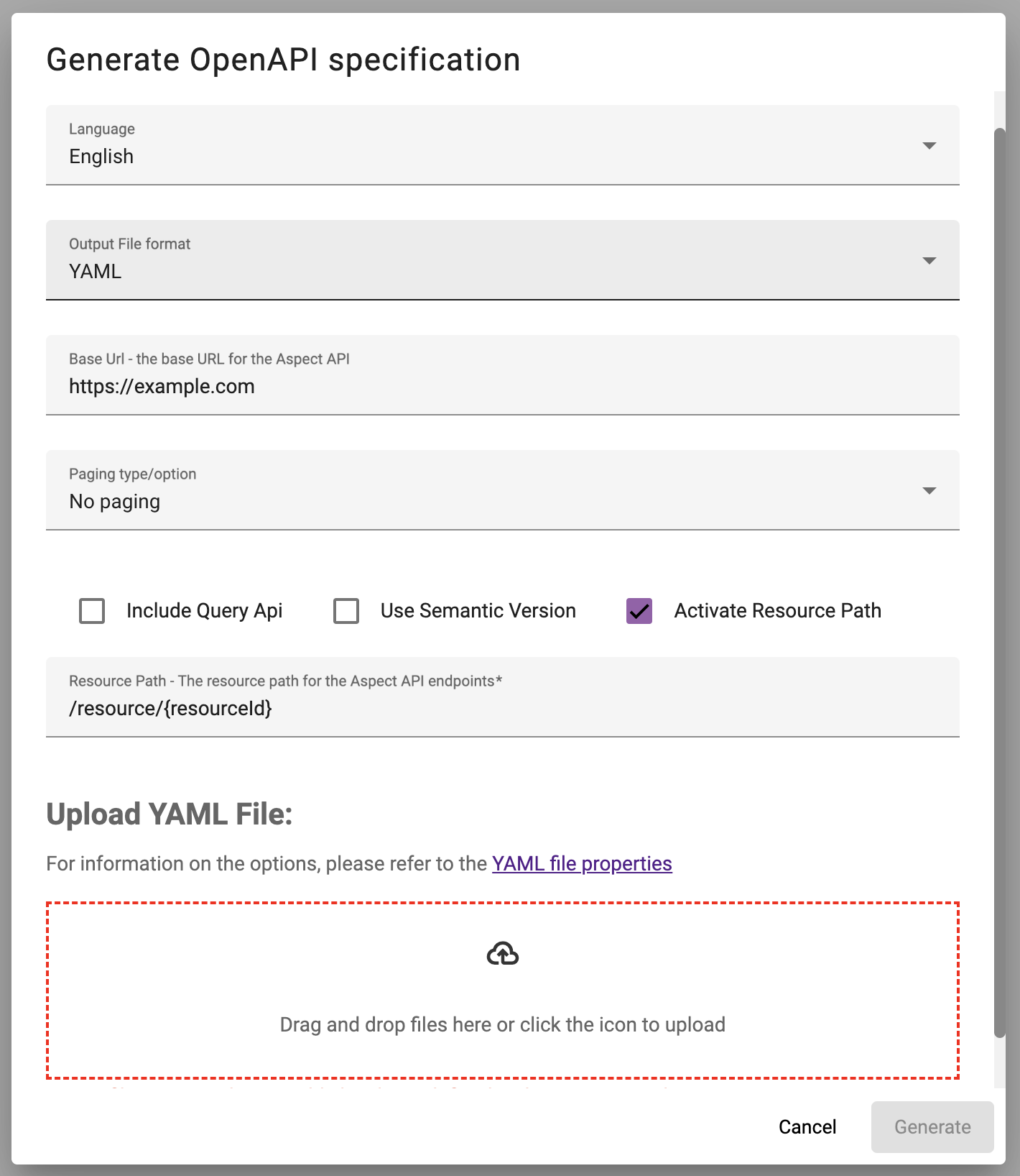 Generate document