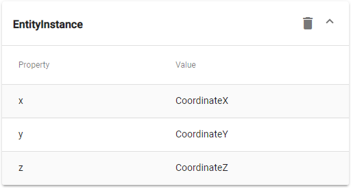 entity instance new value