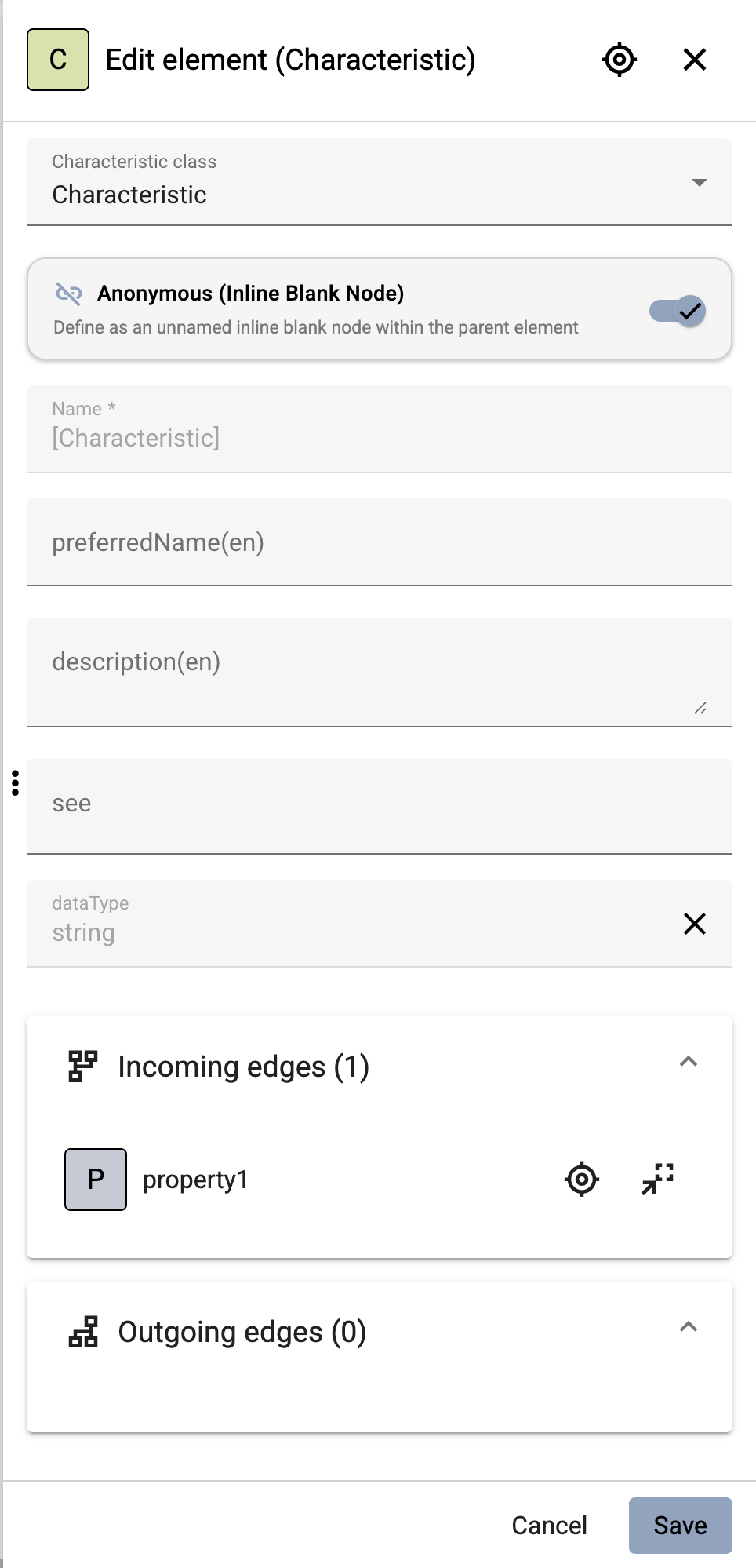 Edit dialog showing Anonymous toggle enabled